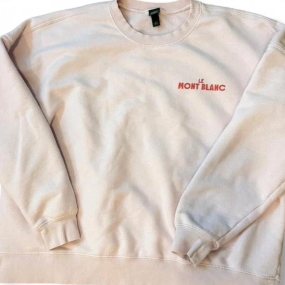 Wild Fable Le Mont Blanc Sweatshirt XXS Pink Graphic‎ Ski Pullover Cozy Y2K - Picture 3 of 13